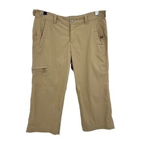 Eddie Bauer Sport pants women's 10 nylon cropped cargo pockets outdoor hiking